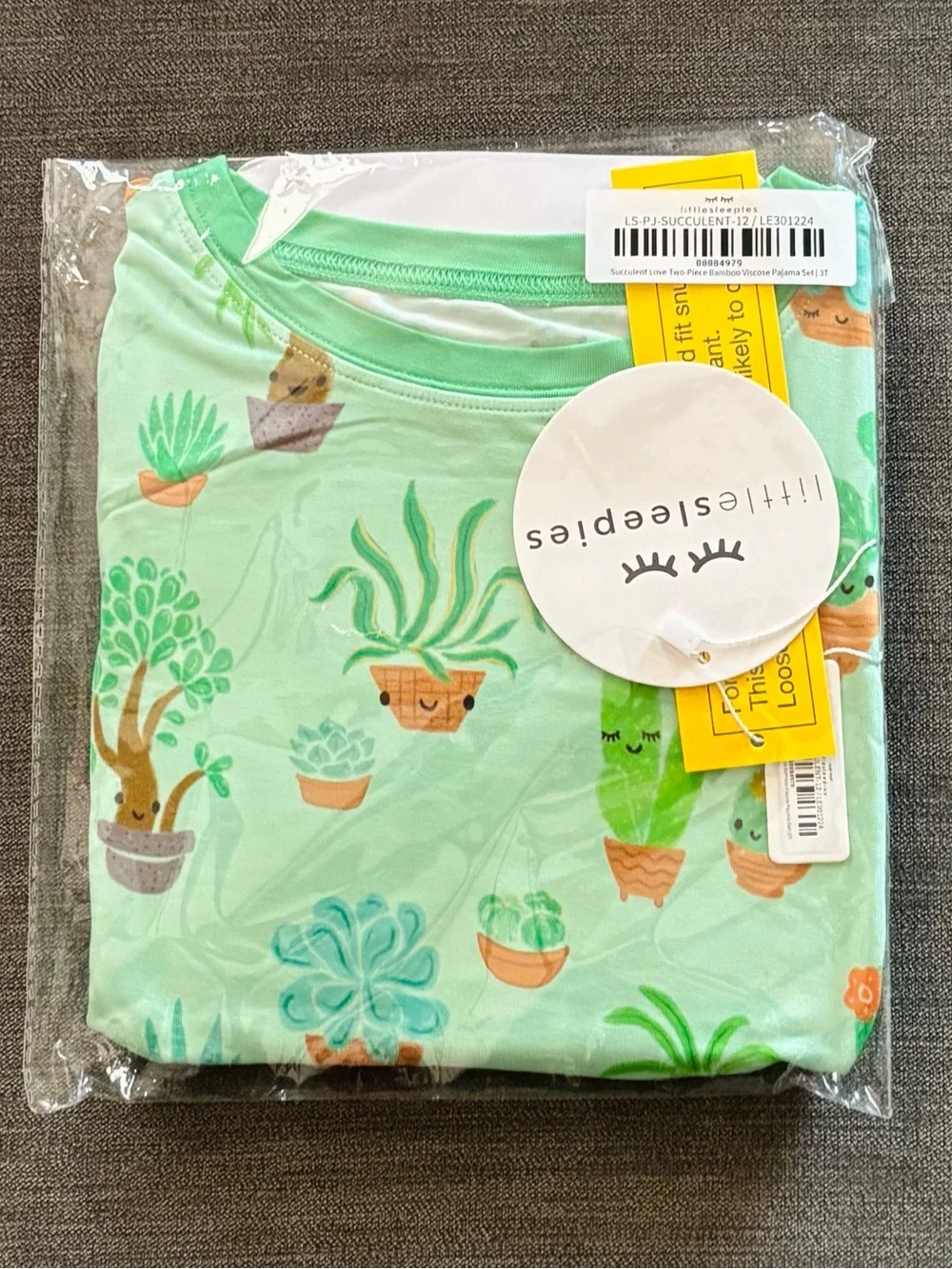 Little Sleepies Succulent Love PJs - 3T